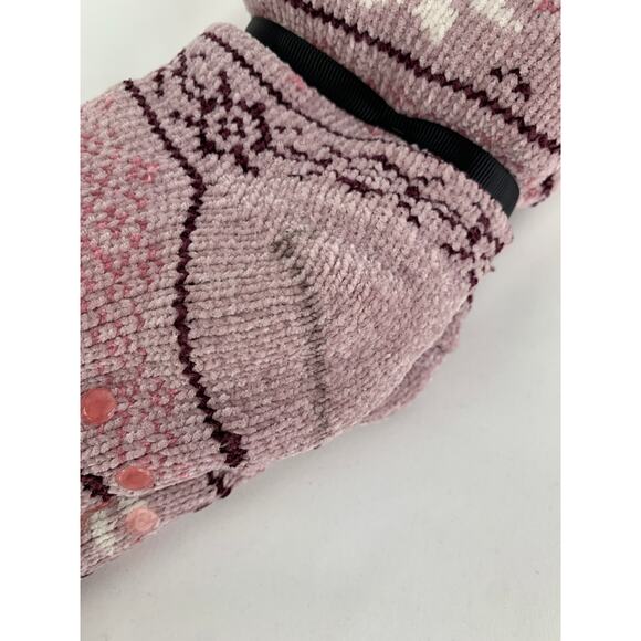 Laundry by Shelli Segal Lounge Socks Womens Size 4 - 10 Purple Non Slip Grip New - Picture 8 of 8